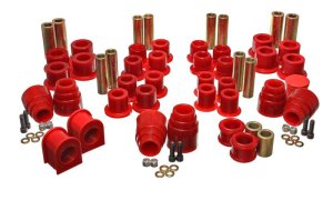 Ford Excursion Suspension Bushing Kit - Front + Rear - Energy Suspension - Hyper-Flex - Red - `00-`04 Ford Excursion Suspension Bushing Kit - Front + Rear - Energy Suspension - Hyper-Flex - Red - `00-`04